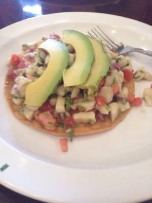 Tostada de pescado