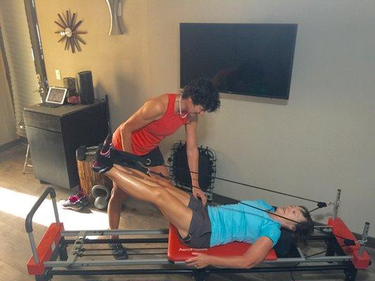 Core & Leg Training on Pilates Reformer