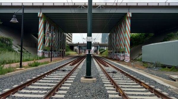 The new light rail extension opening March 2018