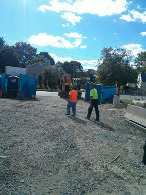 How did this Backhoe arrive on site from 3 miles down the road? Not a semi to deliver it like state law requires!