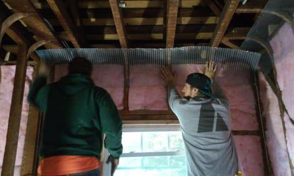 Installing lath for cove ceiling