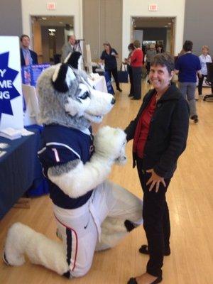 Rosie and Jonathan at UCONN Work Life Expo.