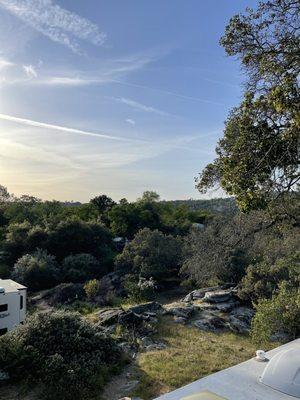 View from the top of our trailer