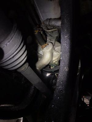 Water pump leaks