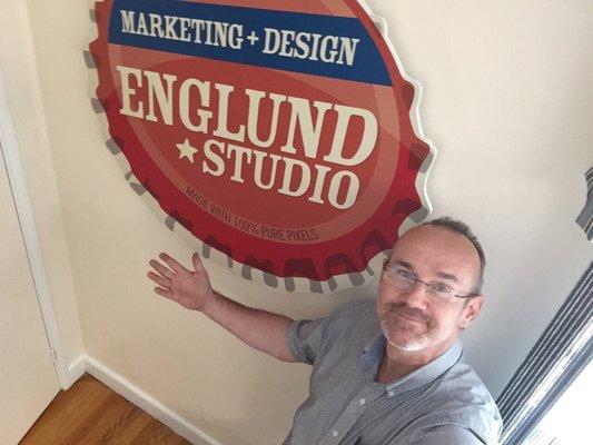 David Englund and the logo