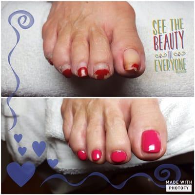 Transform your feet to perfection with a pedicure from Kristen.