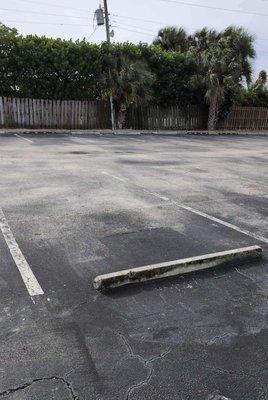 Large parking lot