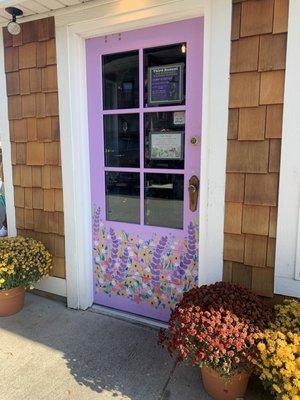 Even the door is cute and whimsical!