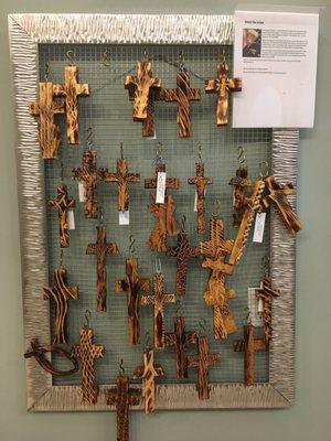 Beautiful hand made crosses.