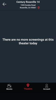 Trying to see a movie on 10/21 in Roseville