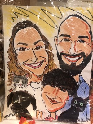 Party Caricature Artist Marty Macaluso