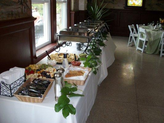 We do all kinds of indoor catering too!