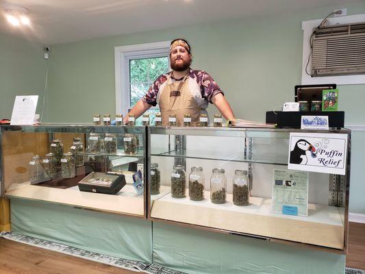 Paul is the caregiver on site providing patients with one-on-one care and access to the highest quality medical cannabis products in Maine.