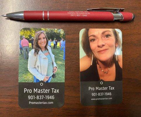 Karen Richardson, Owner and Chief Accountant of Pro Master Tax, and her daughter VP and Accountant of Pro Master Tax,  Heather Hyslop