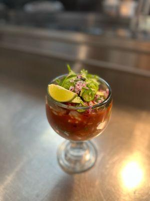 Mexican Shrimp Avocado Cocktail