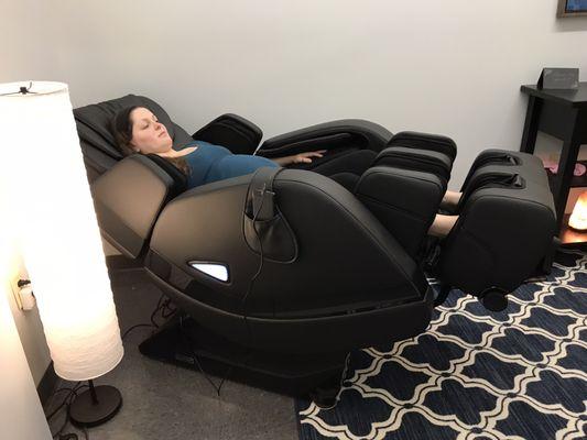 Massage Chair in the Pregnancy Suite