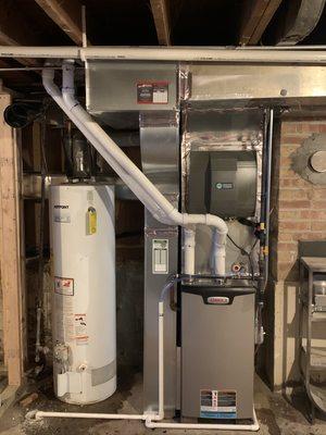 After photo of Furnace and Air replacement in Glen Ellyn.