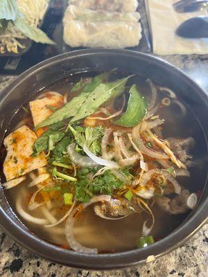 Bun Bo Hue (Spicy Beef Noodle Soup)