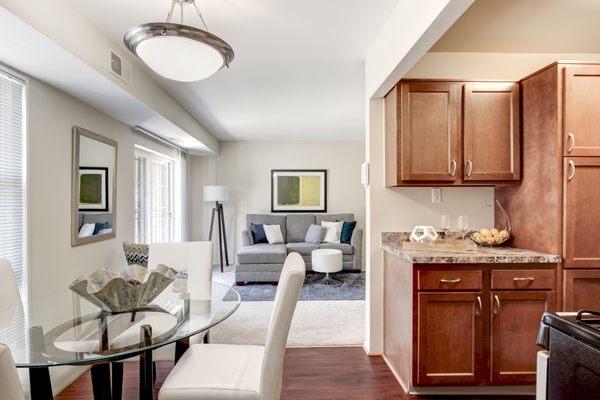 Kitchen into Living Room