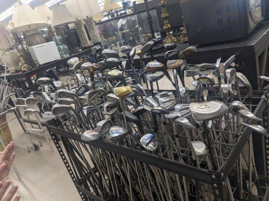 Golf clubs galore