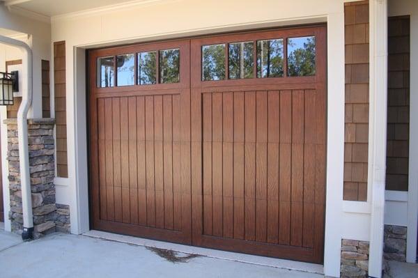 Custom wood overlay garage door. 
 Parade of Homes Winner 2013 - Alpine, Utah