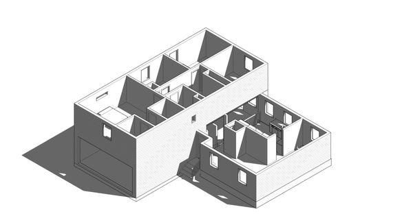 Basic mock up of existing residential home