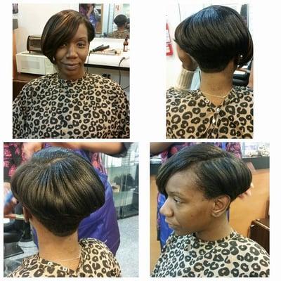 Short bob hairstyle