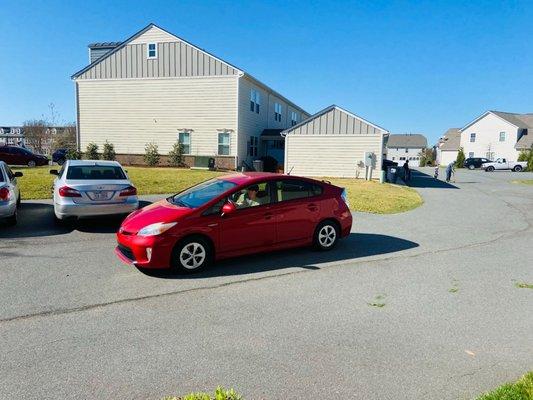 A beautiful clean 2013 Prius being driven by a very happy 16 year old who just got his license :)