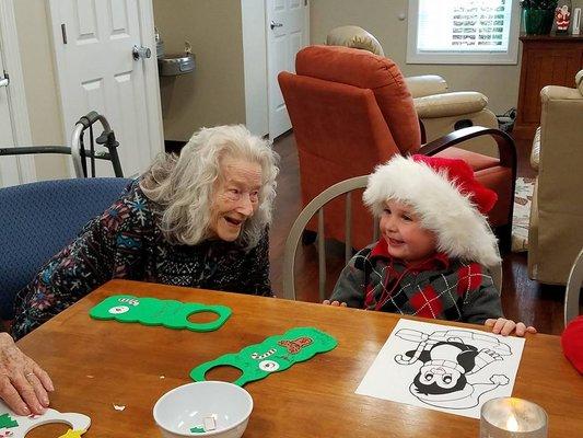 We love doing Christmas crafts with little ones!