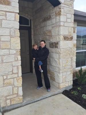 Miss Kinney and her daughter, Callie, were extremely excited to close on their new home...