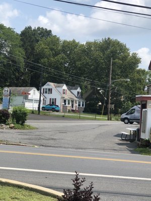 Room for truck parking across from gas station