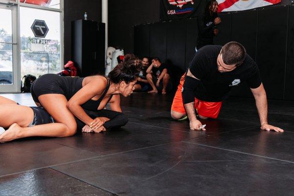 No-gi class in session with coach Joe