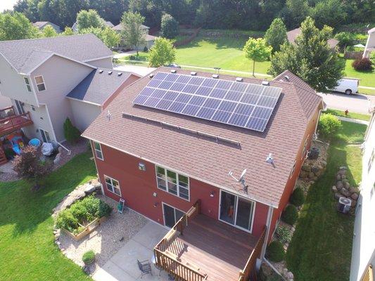 Home solar array in Madison WI