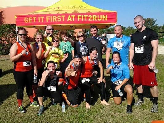 We love our local mud run races! Bonita Springs YMCA Gruesome Twosome Challenge!