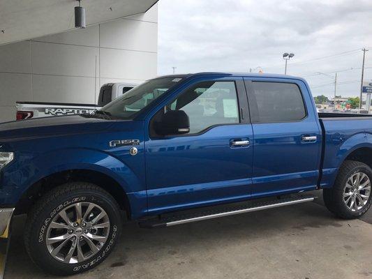 Custom built F-150 super crew cab.