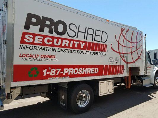 Our trucks come to you to provide the most secure destruction of your documents!