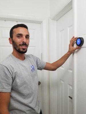 Smart thermostats help save you $$$$ on your monthly electric bill. Call us to schedule your Nest thermostat installation today!