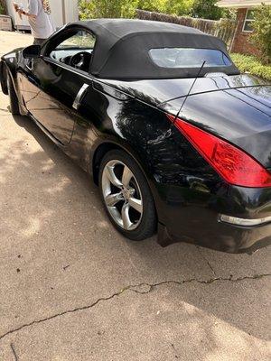 350z after detailing