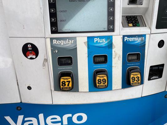 Valero gas here