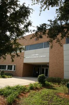 The clinic is in the new, state-of-the-art Lazzara Health Sciences Center.