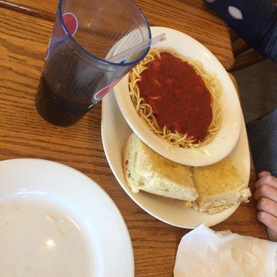 My daughter had spaghetti. She loved it.