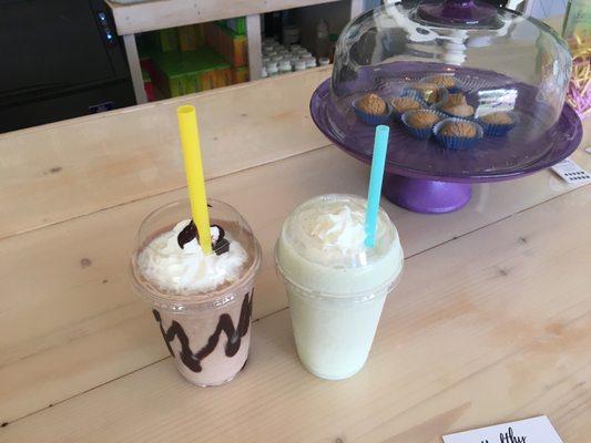 Meal replacement shakes (size: 16-oz): peanut butter shake, lemon-blueberry cheesecake, & protein balls