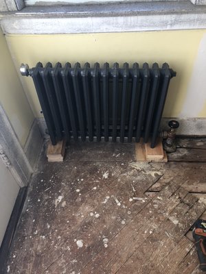 Installing new  steam radiator