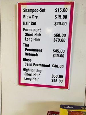 Prices