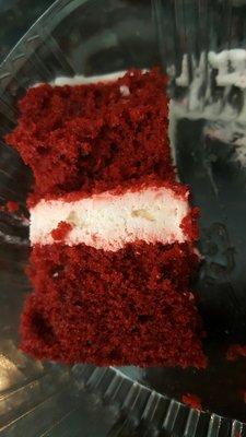 Red Velvet slice  $2. Half eaten when pic was taken