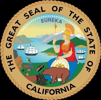 The great seal of the state of California.