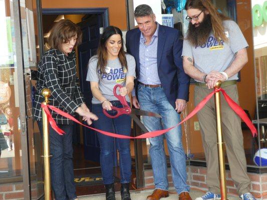 Grand Opening Ceremony April 2019 with Mayor Patton, Tanya Foose, Michael Kilbane, Seth Huffman