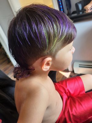 Kid Fantasy  Color w/ Mullet Cut