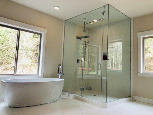 3/8" Custom Steam Shower Enclosure