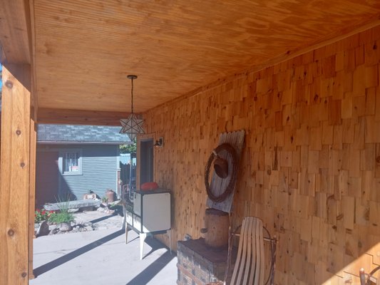 Cedar shake siding